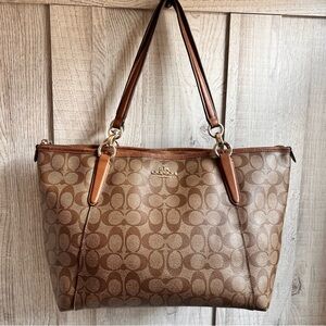 Coach Brown Signature Shoulder Bag